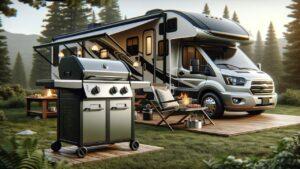 Best RV Outdoor Grills for Camper Van Campsite Cooking Grilling BBQ