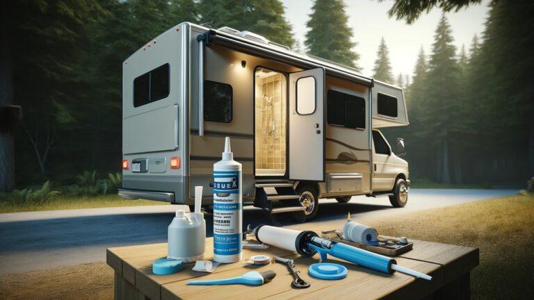 Step-by-step process to reseal an RV shower